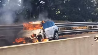 Auto a fuoco nella notte in via Gigante