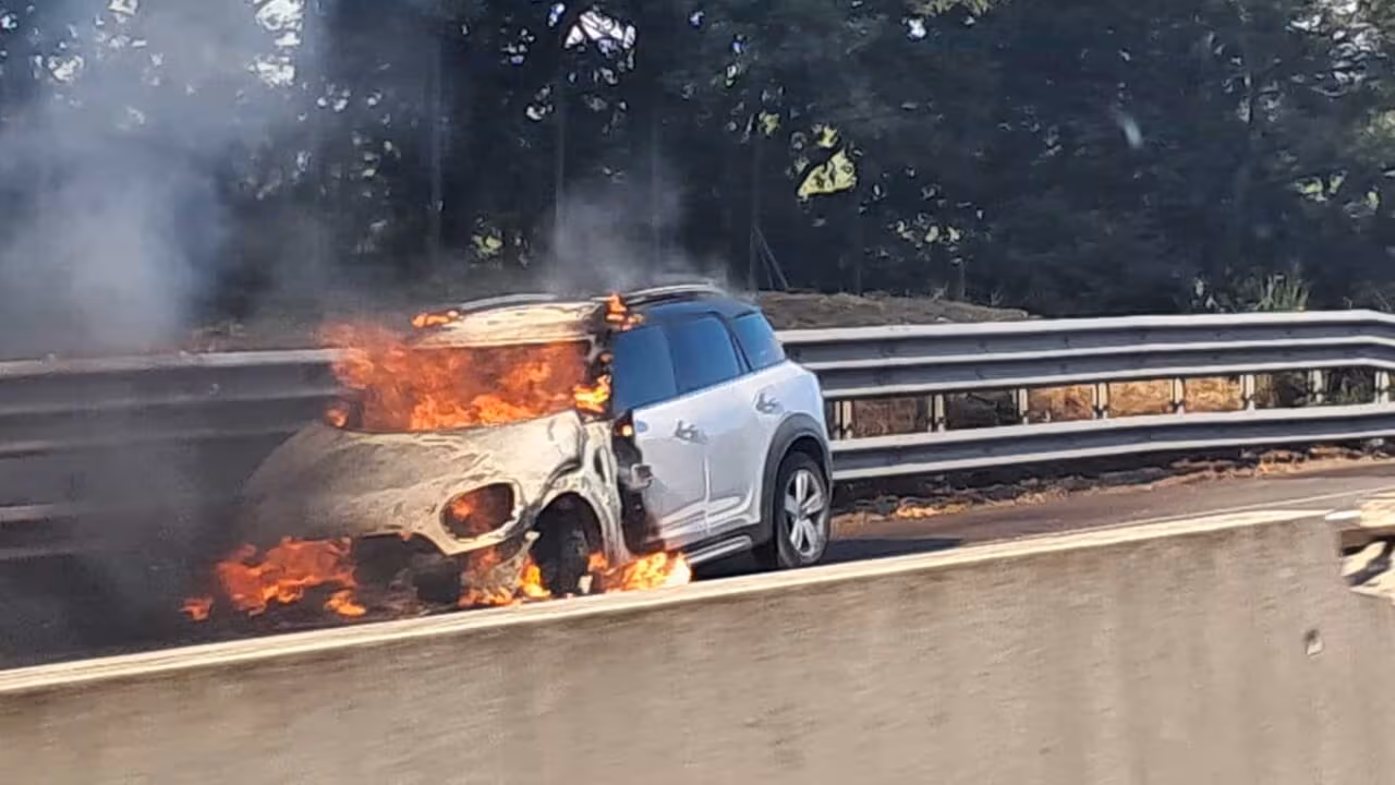 Auto a fuoco nella notte in via Gigante